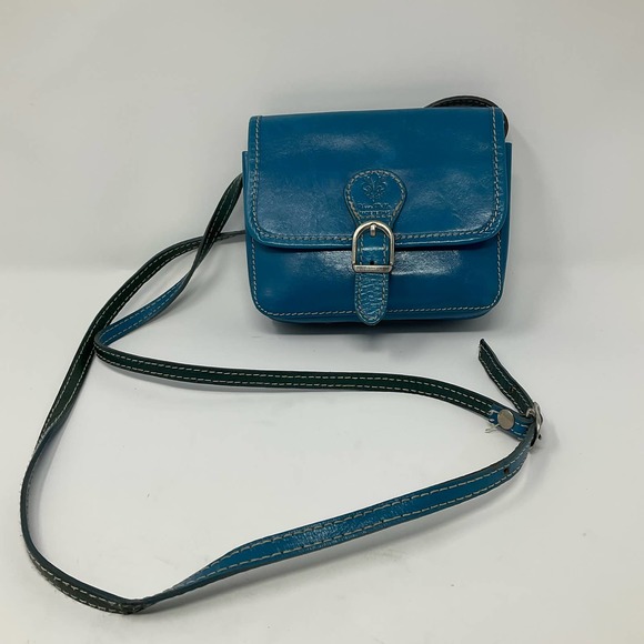 Vera Pella Handbags - Vera Pella Bright Blue Cross Body Handbag Purse